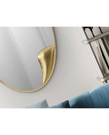 DAISY- ESPEJO OVAL ORO